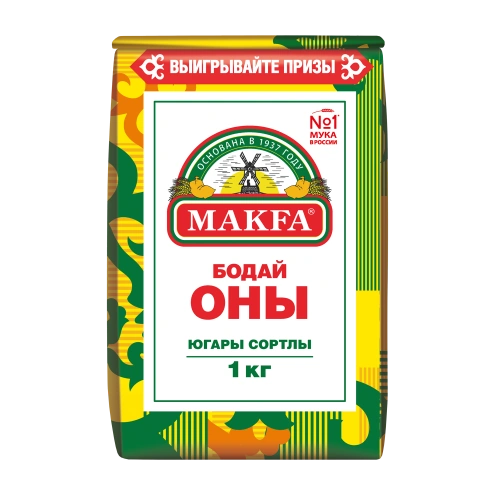 Мука MAKFA пшеничная хлебопекарная 1 кг
