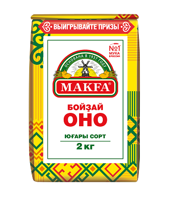 Мука MAKFA пшеничная хлебопекарная 2 кг