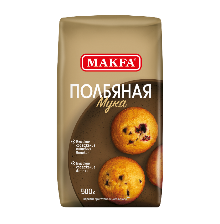 Мука MAKFA полбяная 0,5 кг