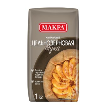 Мука MAKFA цельнозерновая 1 кг